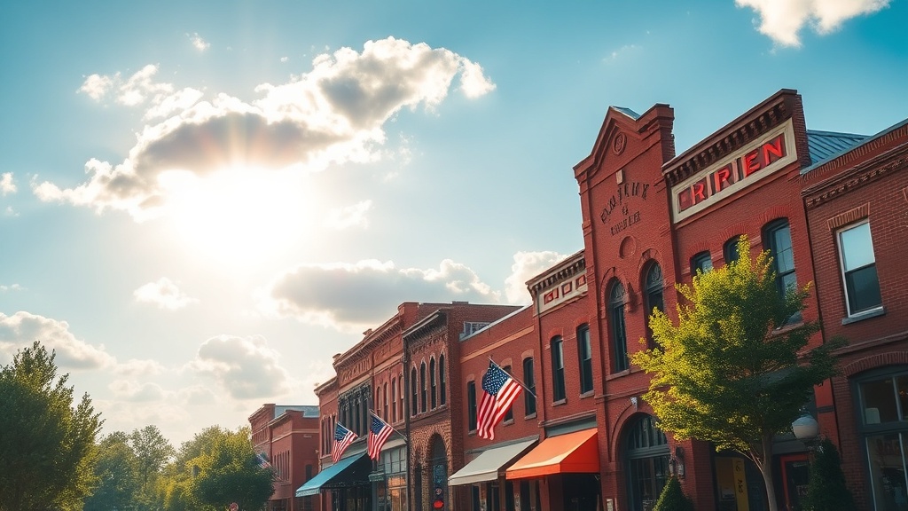 Beautiful Clarksville Tennessee downtown area